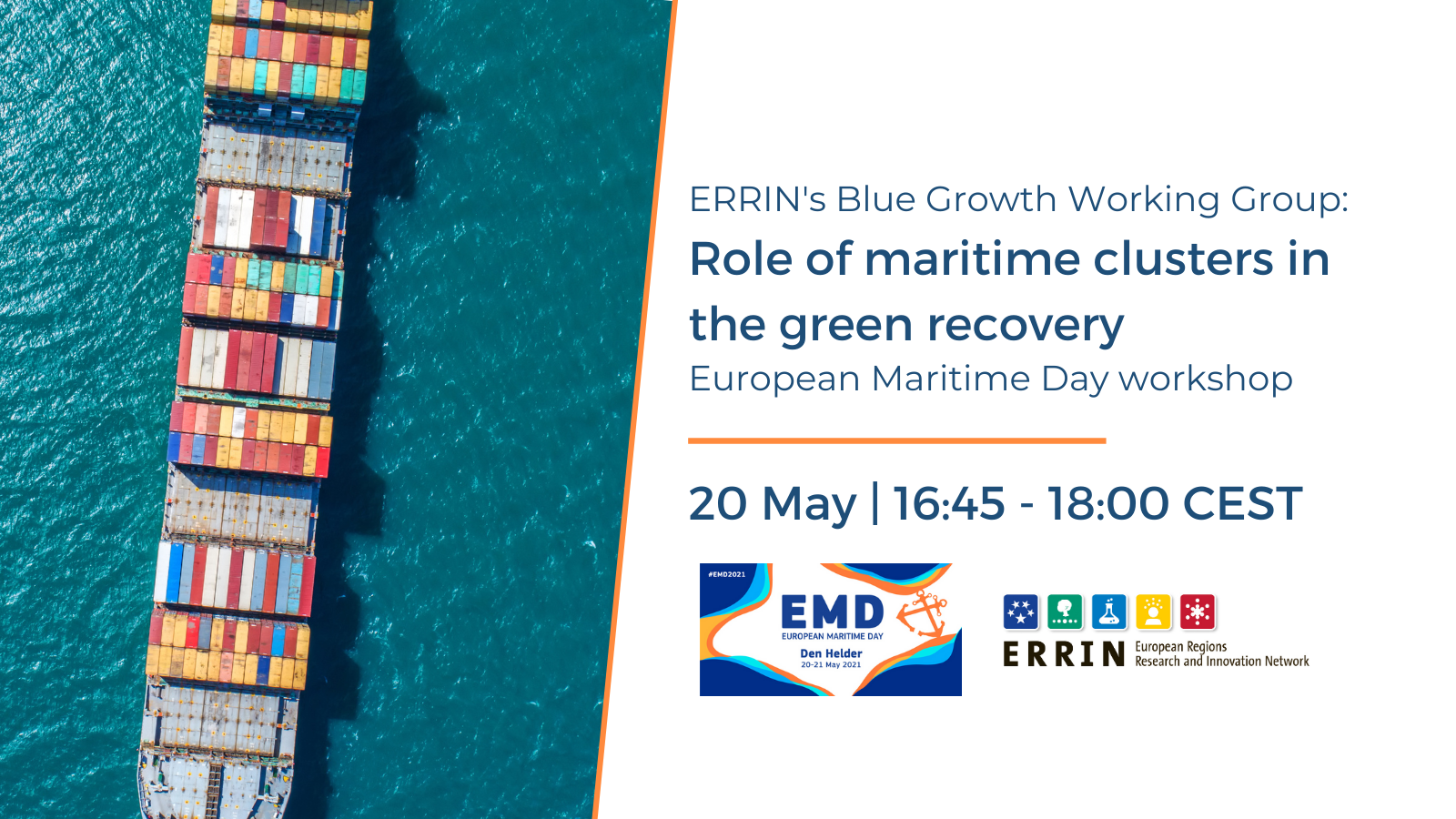 Role of maritime clusters in the green recovery: Blue Growth WG workshop at EMD 2021