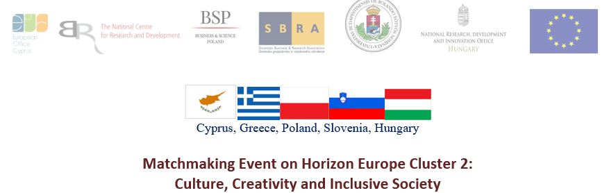 Matchmaking Event on Horizon Europe Cluster 2: Culture, Creativity and Inclusive Society
