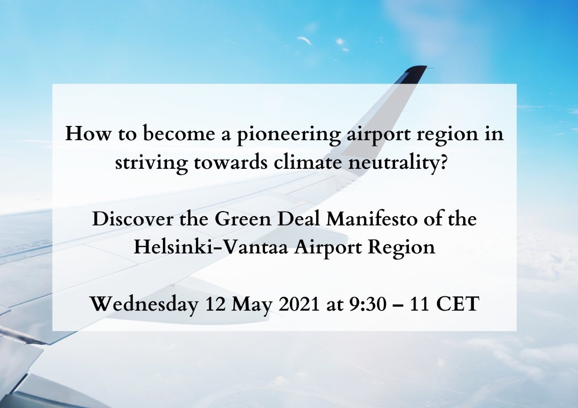Invitation to the event: How to become a pioneering airport region in striving towards climate neutrality? 