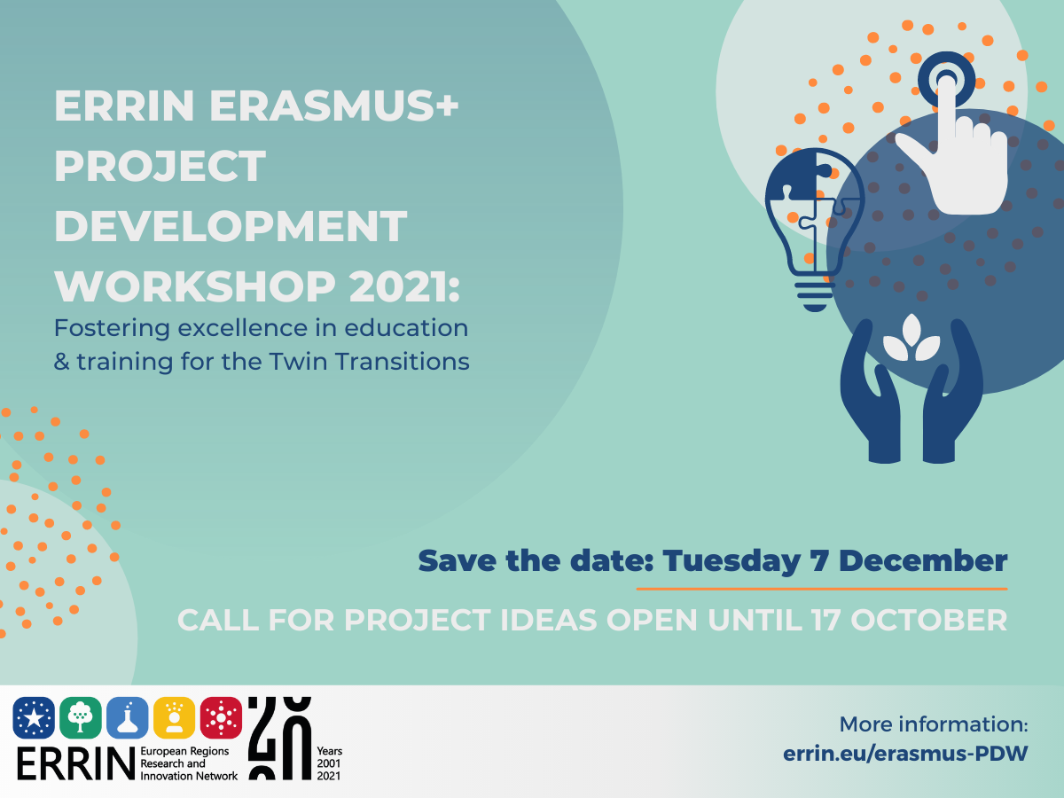 ERRIN Erasmus+ project development workshop 2021: Project ideas application form
