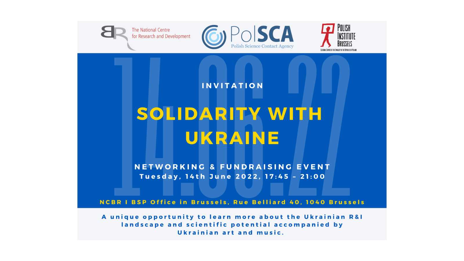 'Solidarity with Ukraine' networking & fundraising event