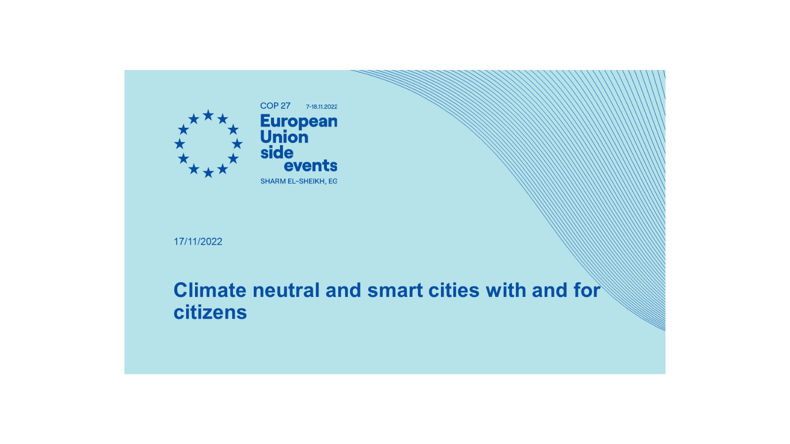 Climate neutral and smart cities with and for citizens