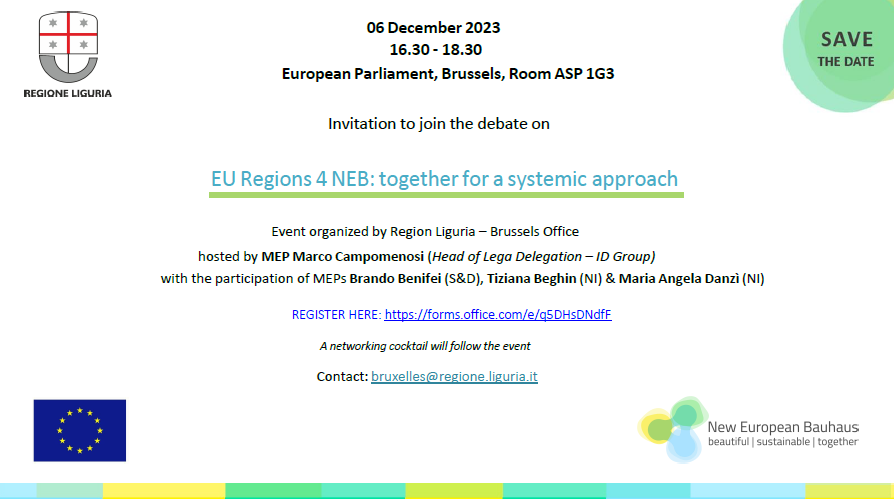 EU Regions 4 NEB: together for a systemic approach