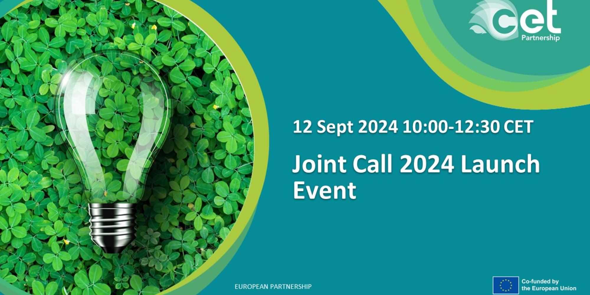 Joint Call 2024 Launch Event - CETPartnership