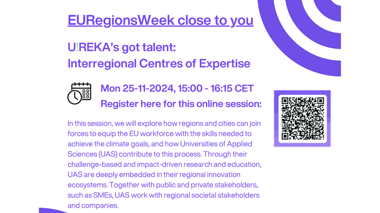 U!REKA's got talent: Interregional Centres of Expertise