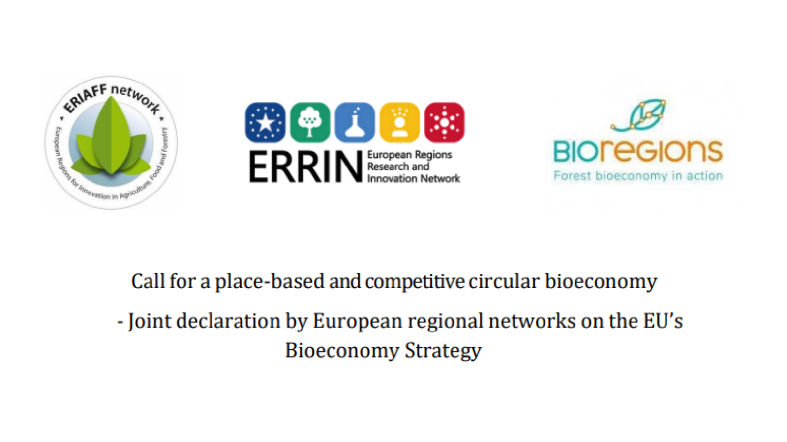 Joint declaration for a place-based circular bioeconomy