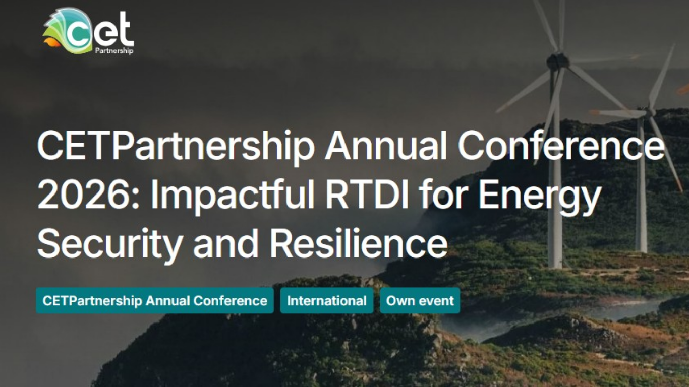 CETPartnership Annual Conference 2026: Impactful RTDI for Energy Security and Resilience