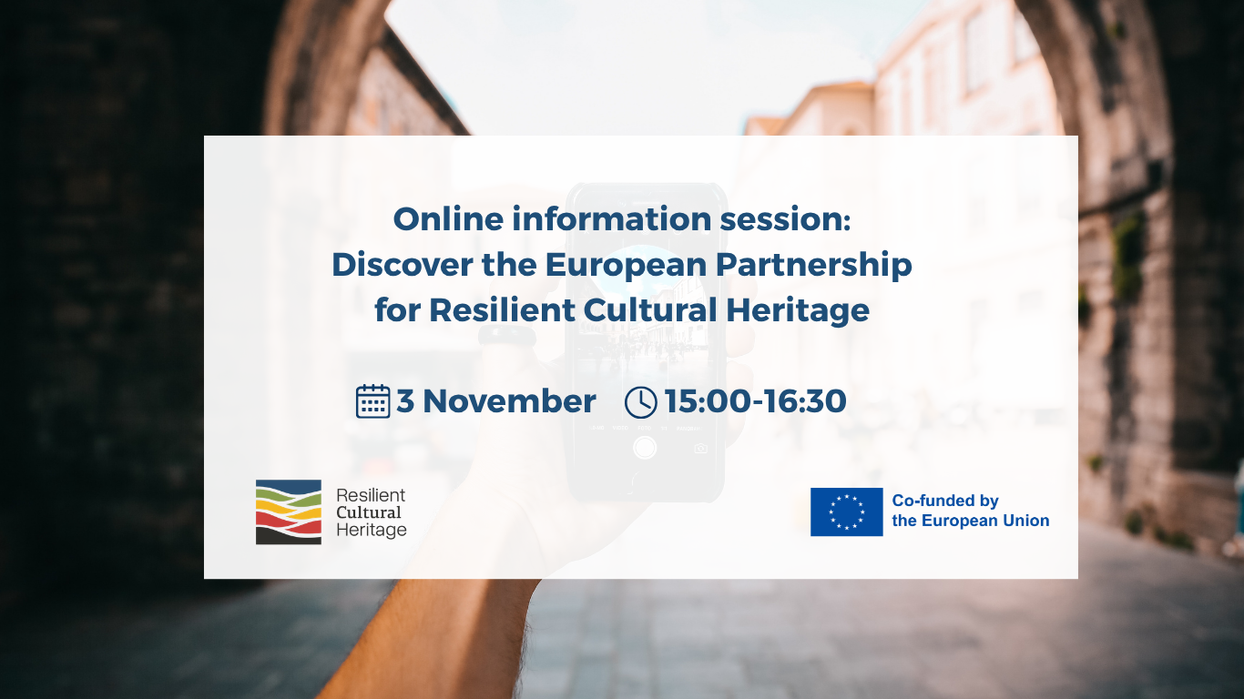 ERRIN online information session: Discover the European Partnership for Resilient Cultural Heritage