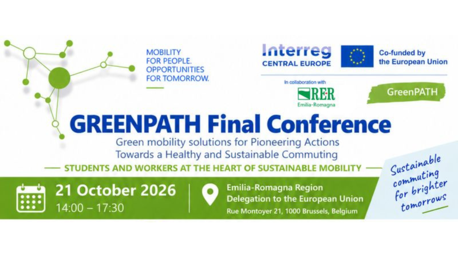 Green mobility solutions for pioneering actions towards a healthy and sustainable commuting