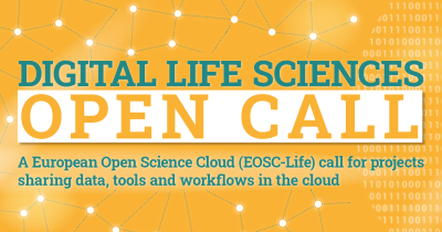 Digital Life Sciences open call for projects sharing data, tools and workflows in the cloud