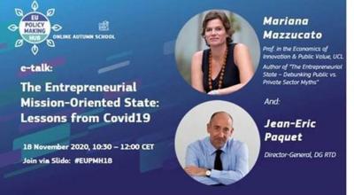 The Entrepreneurial Mission-Oriented State: Lessons from Covid19