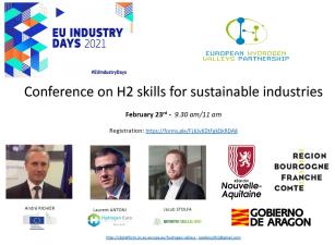 Conference on H2 skills for sustainable industries