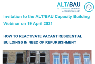 How to reactivate vacant residential buildings in need of refurbishment