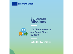 Info Kit for Cities published ahead of Cities Mission call for EoI