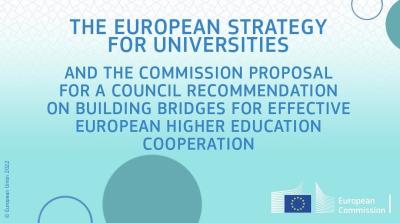 Two new initiatives for higher education: a European strategy for universities