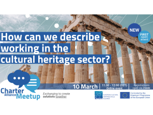 CHARTER Alliance Meetup: How can we describe working in the cultural heritage sector?