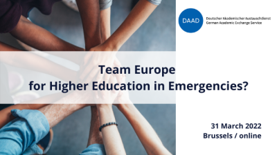 Team Europe for higher education in emergencies? 