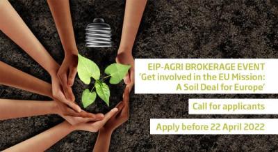 EIP-AGRI brokerage event ’Get involved in the EU Mission: A Soil Deal for Europe’
