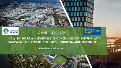New European Bauhaus Festival: Sustainable and Inclusive City Districts