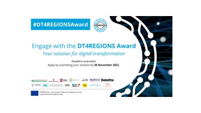DT4REGIONS Award: Submit your solution for digital transformation - deadline extended!