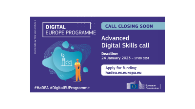 Digital Europe Advanced Digital Skills call 