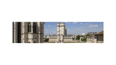 Panoramic view of the Castle of Vincennes
