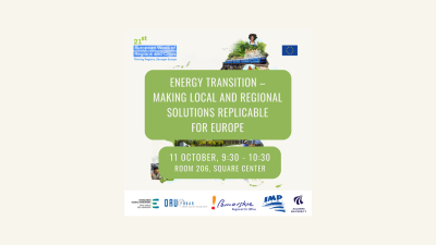Energy transition – making local and regional solutions replicable for Europe