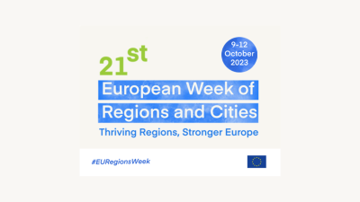 Official banner for the European Week of Regions and Cities 2023