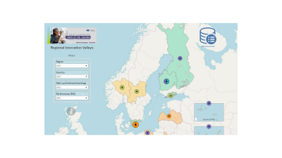 Regional Innovation Valleys: interest so far & matchmaking map