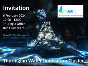 Invitation to meet the Thuringian Water Innovation Cluster