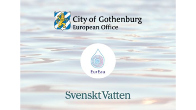 Picture showing the logos of Gothenburg European Office, Svenskt Vatten and EurEau