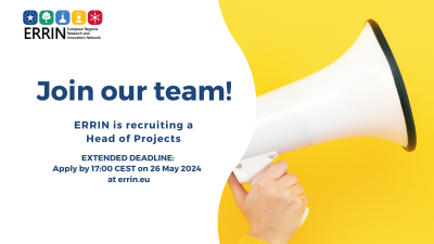 ERRIN is looking for a Head of projects - Extended Deadline