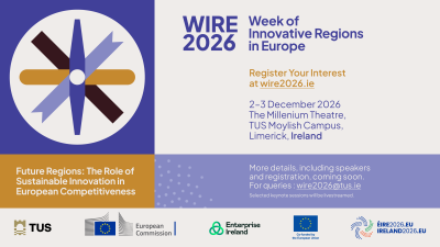 WIRE 2026: Future Regions: The Role of Sustainable Innovation in European Competitiveness