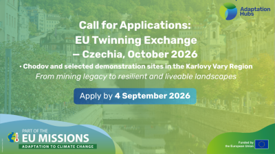 Apply now: first EU twinning on climate adaptation, hosted in Czechia