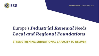 Europe’s industrial renewal needs strong regional foundations