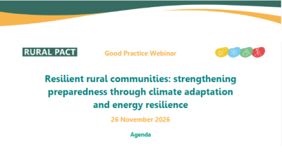 Rural Pact webinar: Resilient rural communities through climate adaptation and energy resilience
