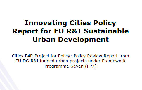 DG R&I publish innovating cities policy report