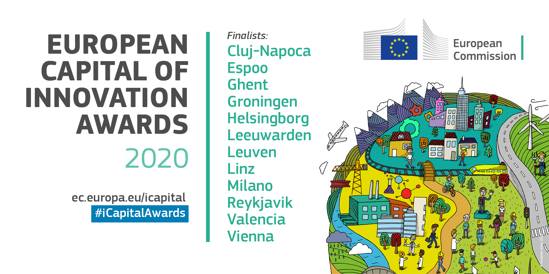 Finalists announced for European Capital of Innovation