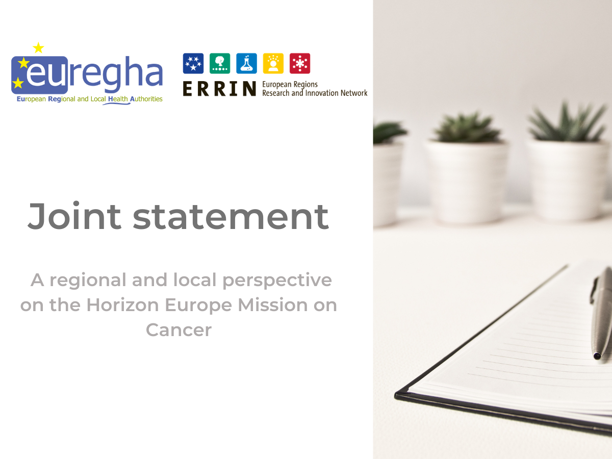 ERRIN & EUREGHA joint statement on Horizon Europe Mission on Cancer