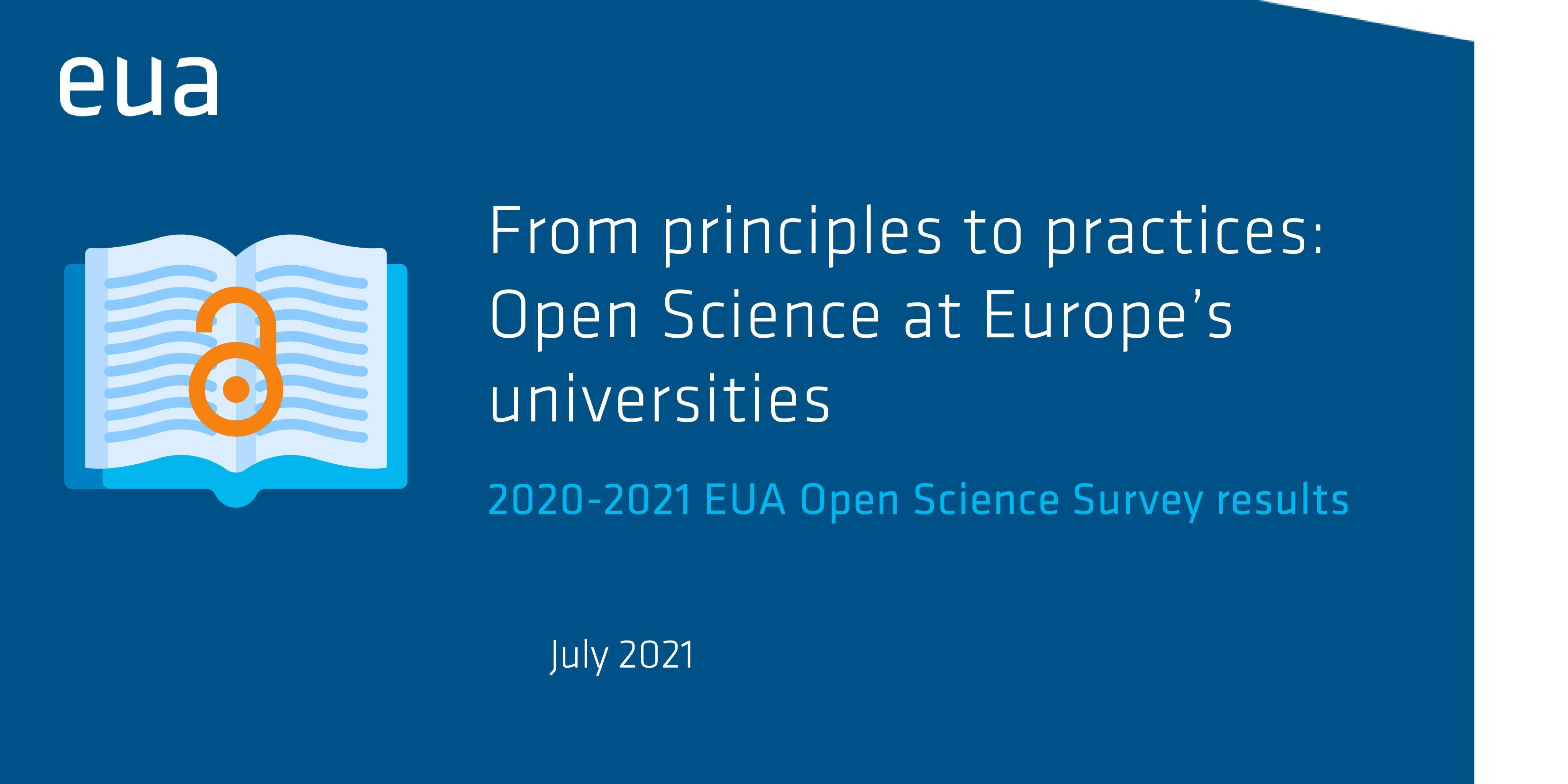 EUA report on Open Science at Europe's universities