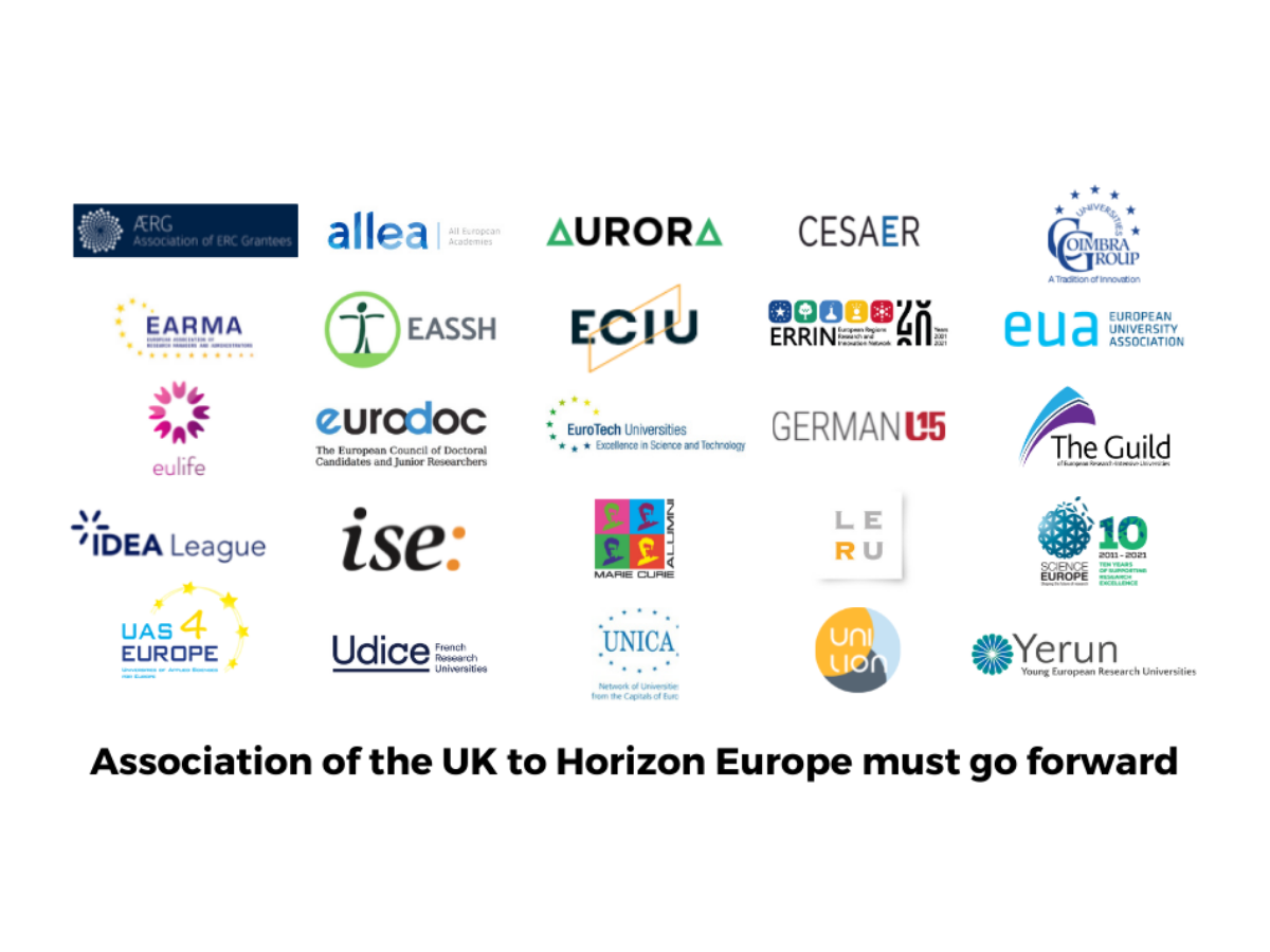 The logos of the 25 organisations who signed the joint statement