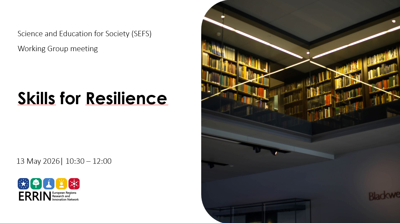 ERRIN’s first online skills session puts Skills for Resilience at the heart of Europe’s regions 