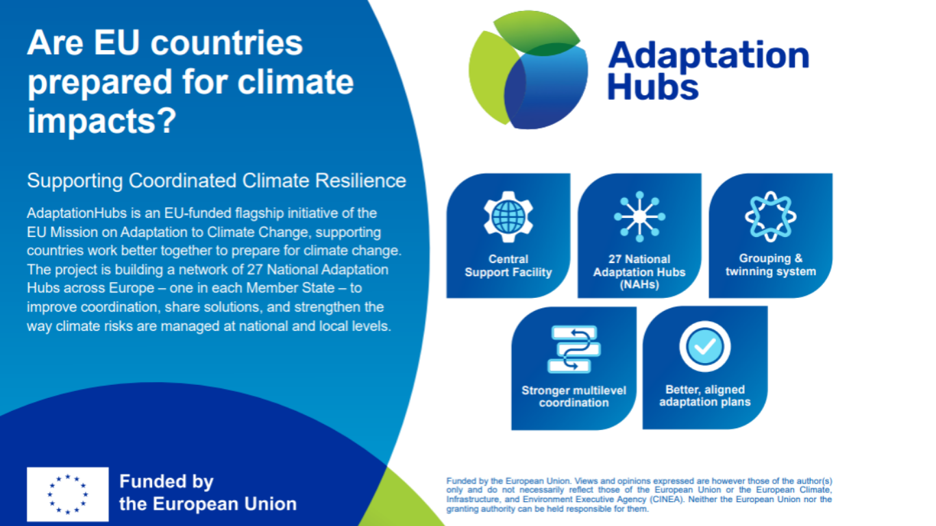  27 National Adaptation Hubs launched across Europe: a new milestone for multilevel climate adaptation governance